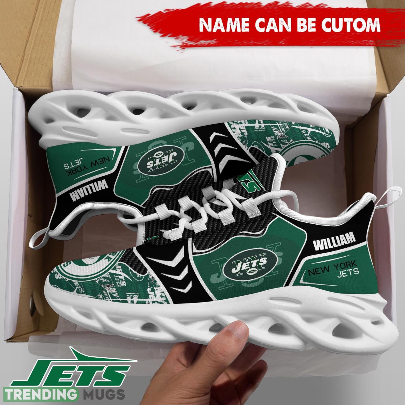 New York Jets NFL Custom Name Shoes Max Soul Shoes For Fans Max Soul New York Jets NFL Custom Name Shoes Max Soul Shoes For Fans Max Soul