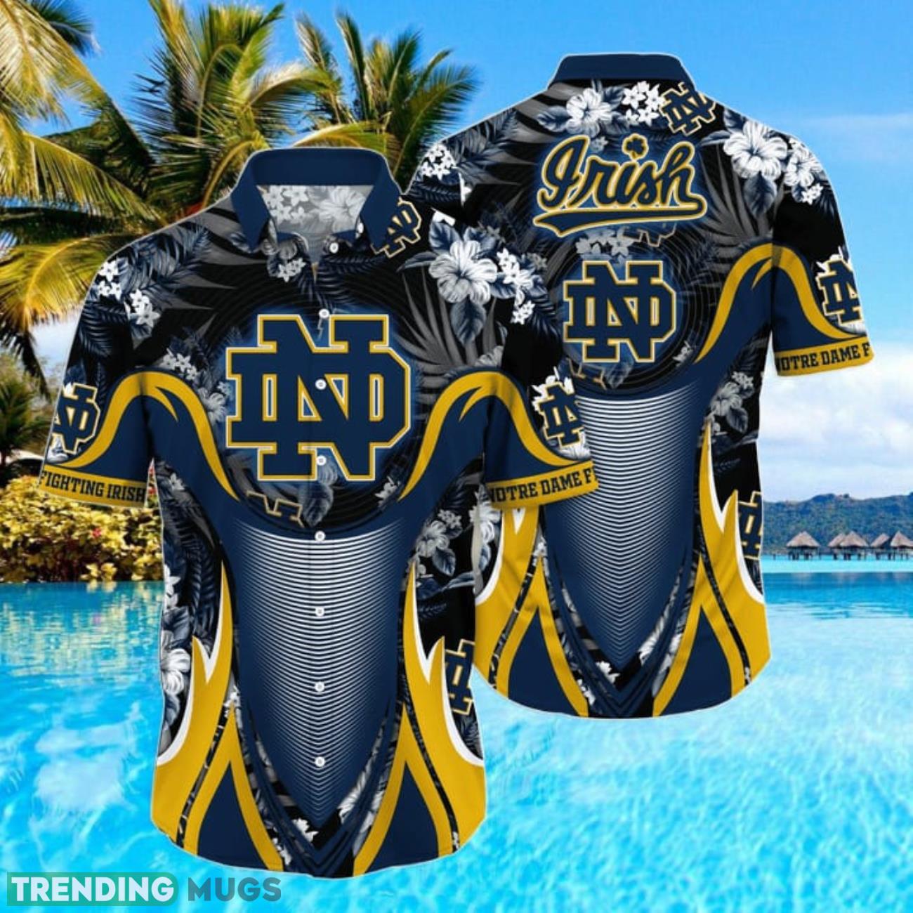 Notre Dame Fighting Irish NCAA1 Sport Team Tropical Style Hawaiian Shirt For Fans Product Photo 1 Notre Dame Fighting Irish NCAA1 Sport Team Tropical Style Hawaiian Shirt For Fans Product Photo 1