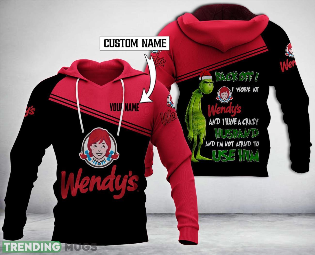 Personalized Wendy's Work At 3D Printing Hoodie Grinch Christmas Gift For Men And Women 3D Hoodies Personalized Wendy's Work At 3D Printing Hoodie Grinch Christmas Gift For Men And Women Product Photo 1