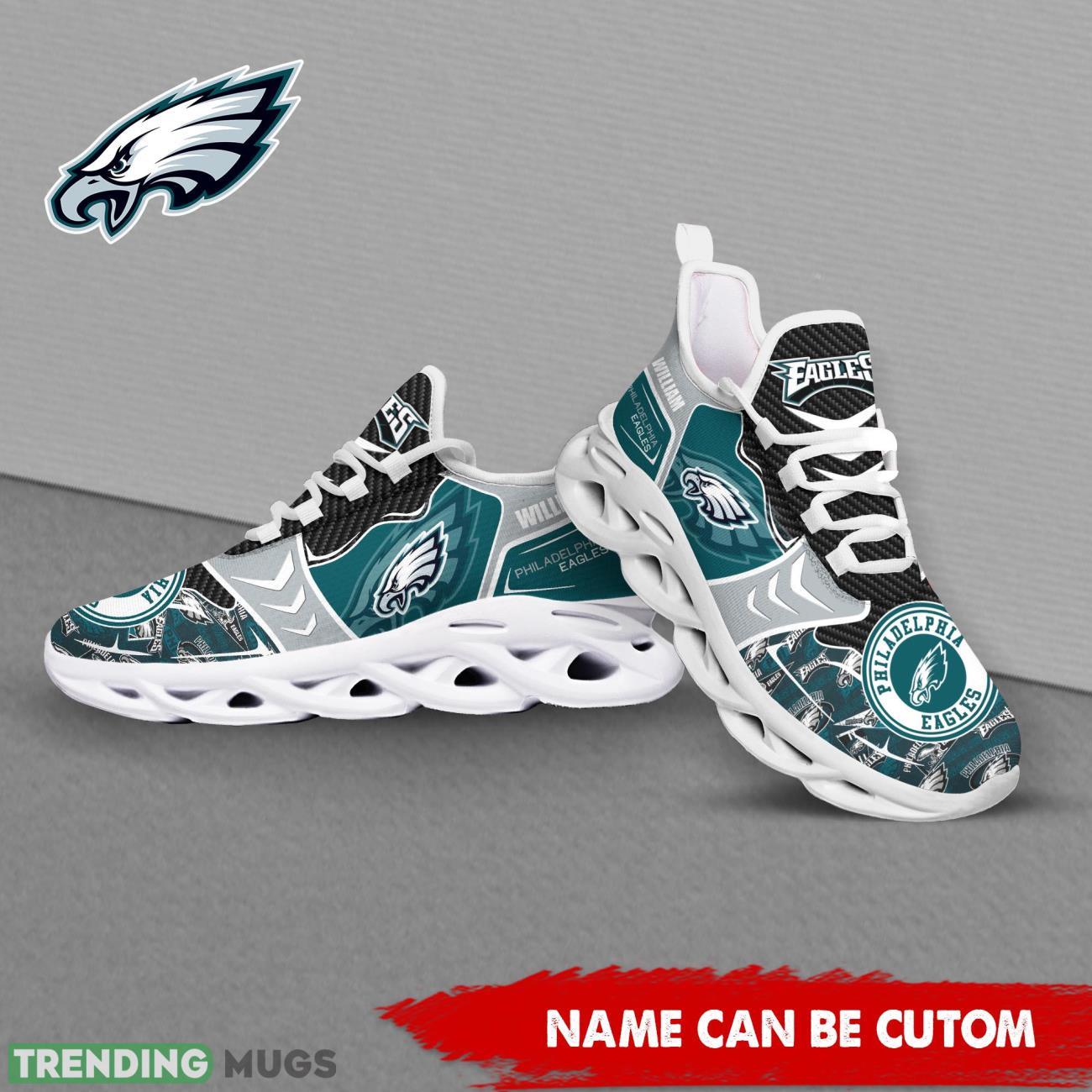 Philadelphia Eagles NFL Custom Name Shoes Max Soul Shoes For Fans Product Photo 1 Philadelphia Eagles NFL Custom Name Shoes Max Soul Shoes For Fans Product Photo 1