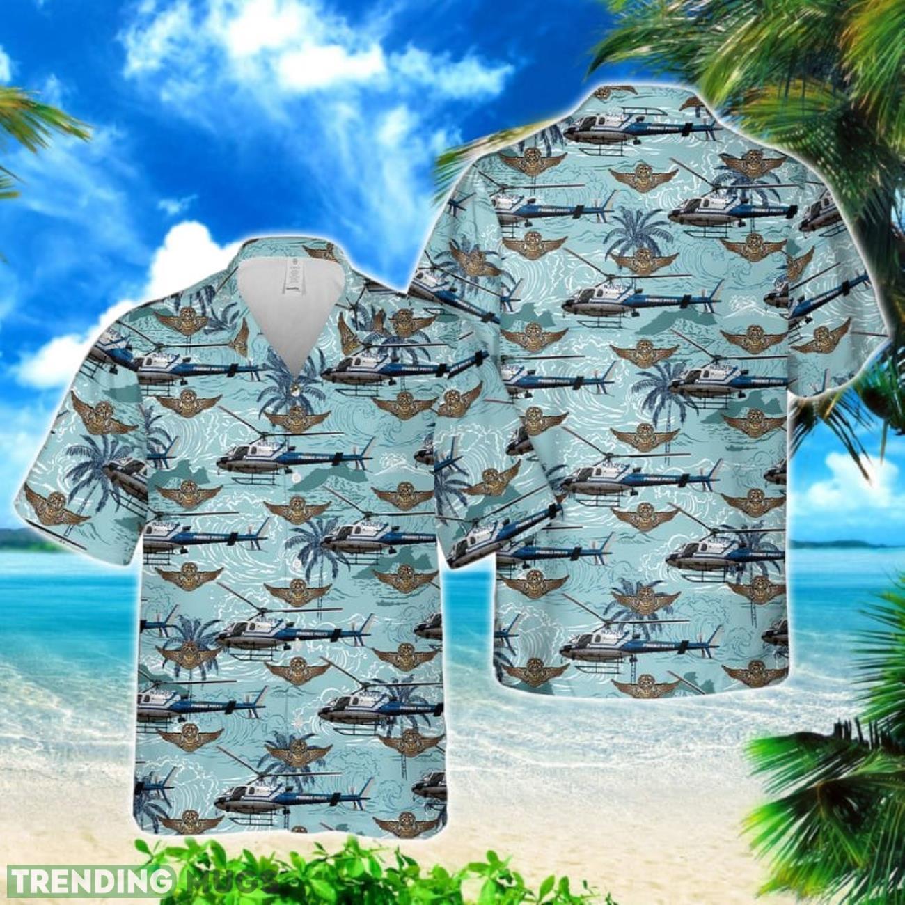 Phoenix Police Helicopter Hawaiian Shirt Product Photo 1 Phoenix Police Helicopter Hawaiian Shirt Product Photo 1