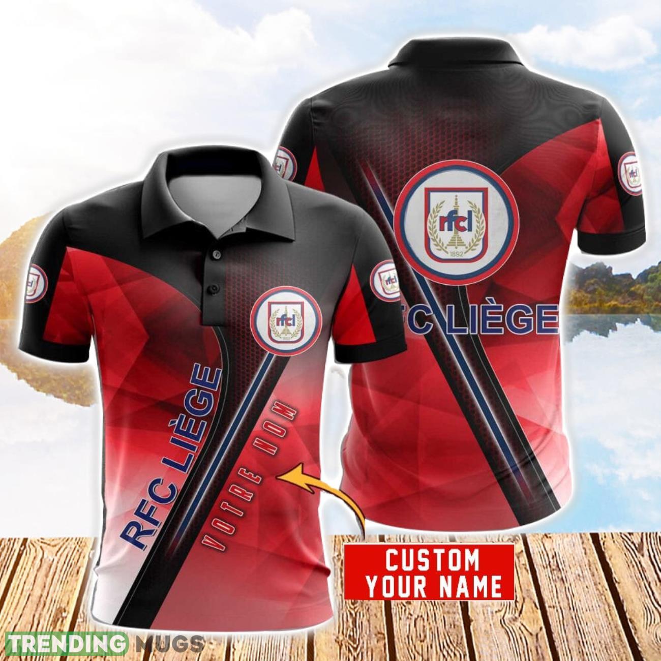 RFC Liege 3D Polo Shirt Golf Lover Gift Sport Style For Fans Custom Name Product Photo 1 RFC Liege 3D Polo Shirt Golf Lover Gift Sport Style For Fans Custom Name Product Photo 1