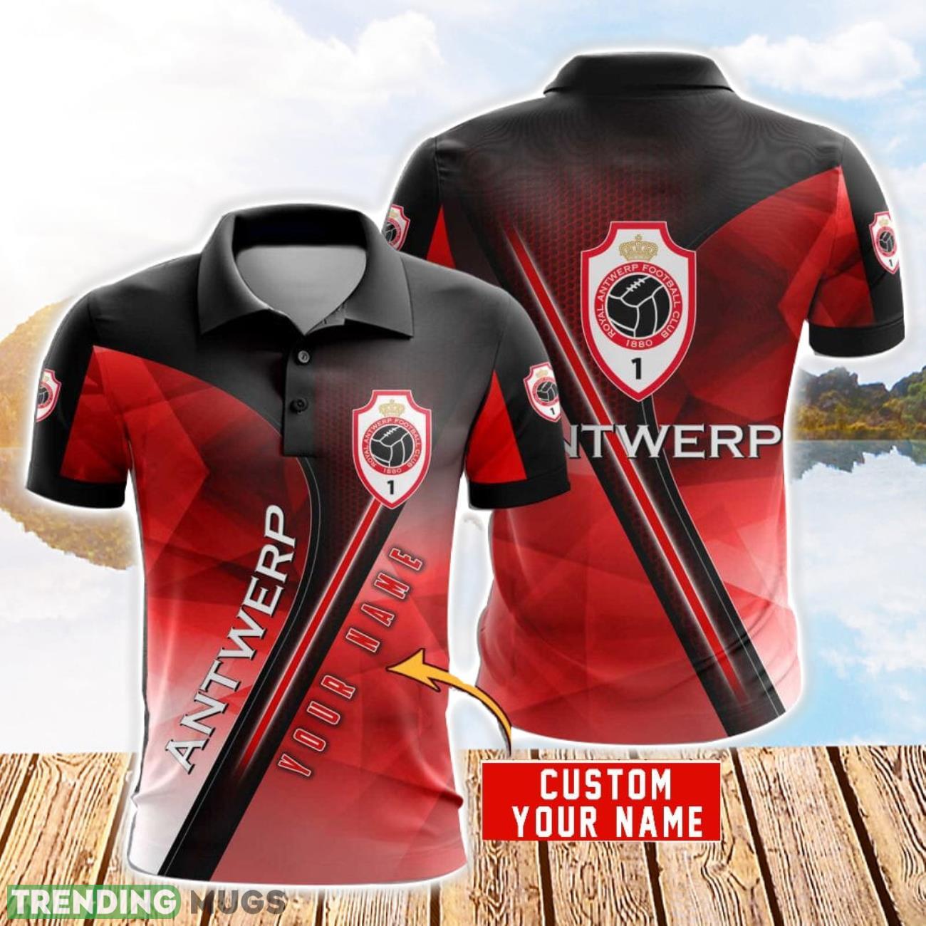 Royal Antwerp F.C 3D Polo Shirt Golf Lover Gift Sport Style For Fans Custom Name Product Photo 1 Royal Antwerp F.C 3D Polo Shirt Golf Lover Gift Sport Style For Fans Custom Name Product Photo 1