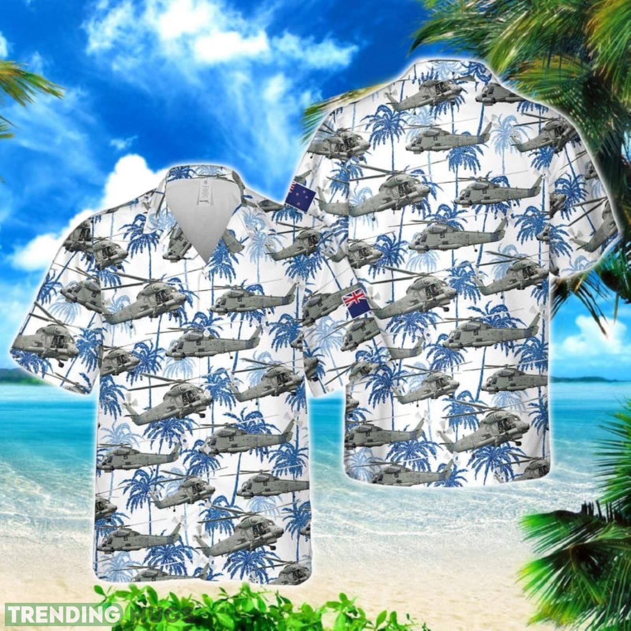 Royal New Zealand Navy SH-2G(I) Seasprite Helicopter Hawaiian Shirt All Printed Product Photo 1 Royal New Zealand Navy SH-2G(I) Seasprite Helicopter Hawaiian Shirt All Printed Product Photo 1
