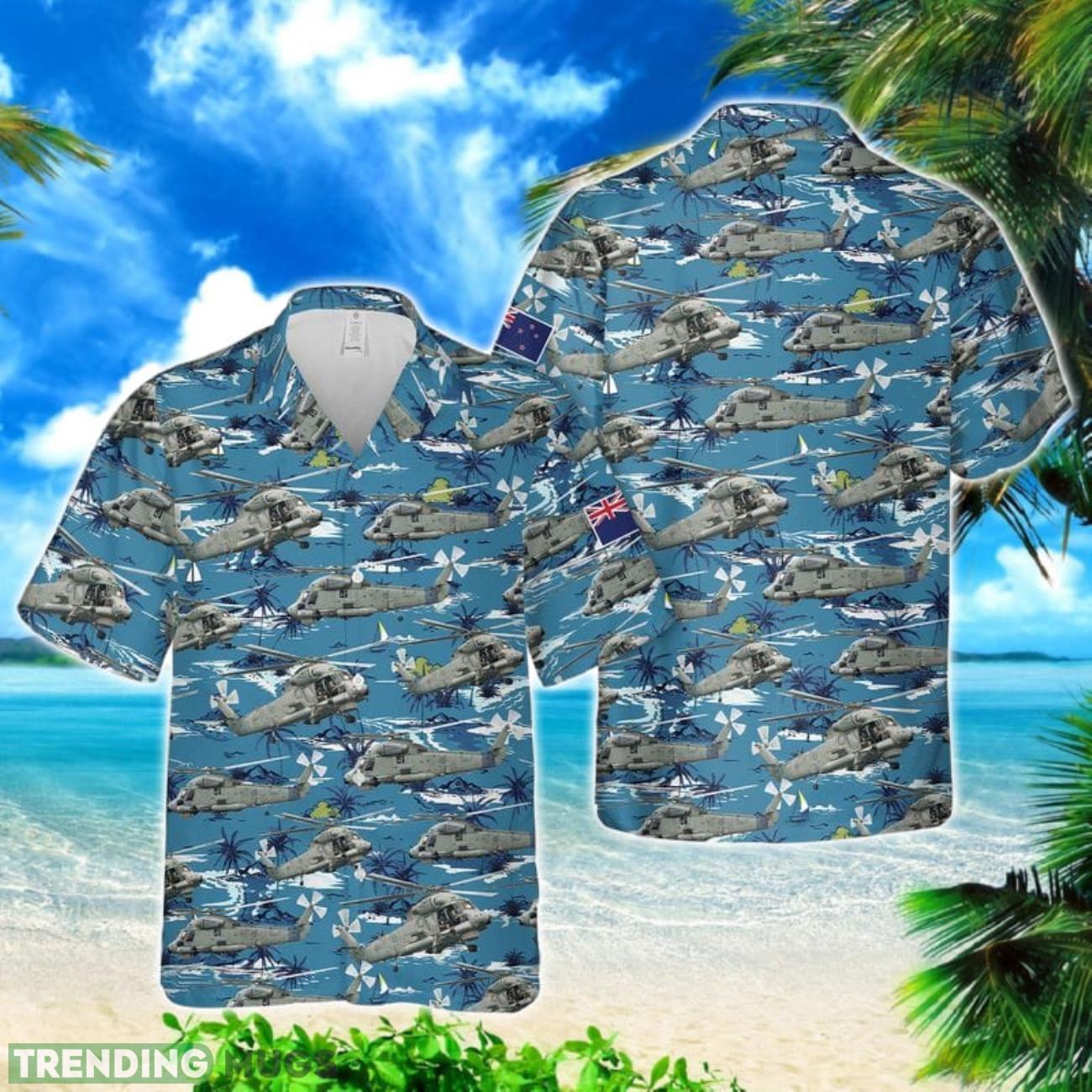 Royal New Zealand Navy SH-2G(I) Seasprite Helicopter Hawaiian Shirt Beach Shirt Product Photo 1 Royal New Zealand Navy SH-2G(I) Seasprite Helicopter Hawaiian Shirt Beach Shirt Product Photo 1