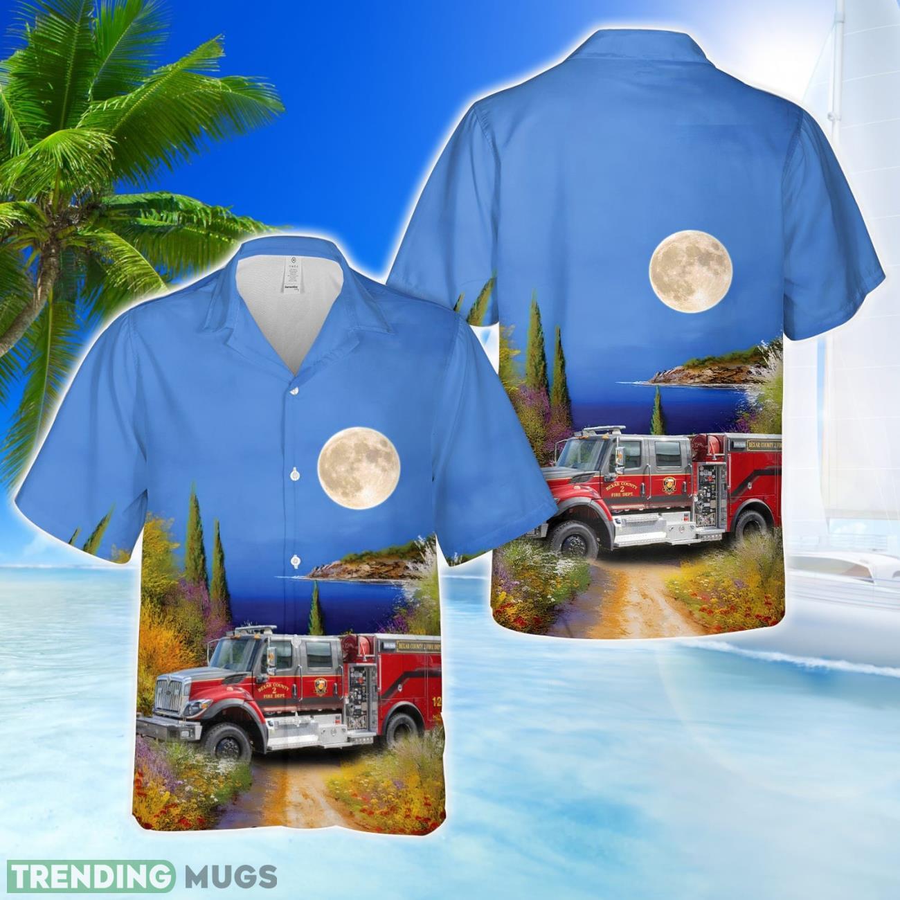 San Antonio, Texas, Bexar County ESD No.2 Hawaiian Shirt Product Photo 1 San Antonio, Texas, Bexar County ESD No.2 Hawaiian Shirt Product Photo 1