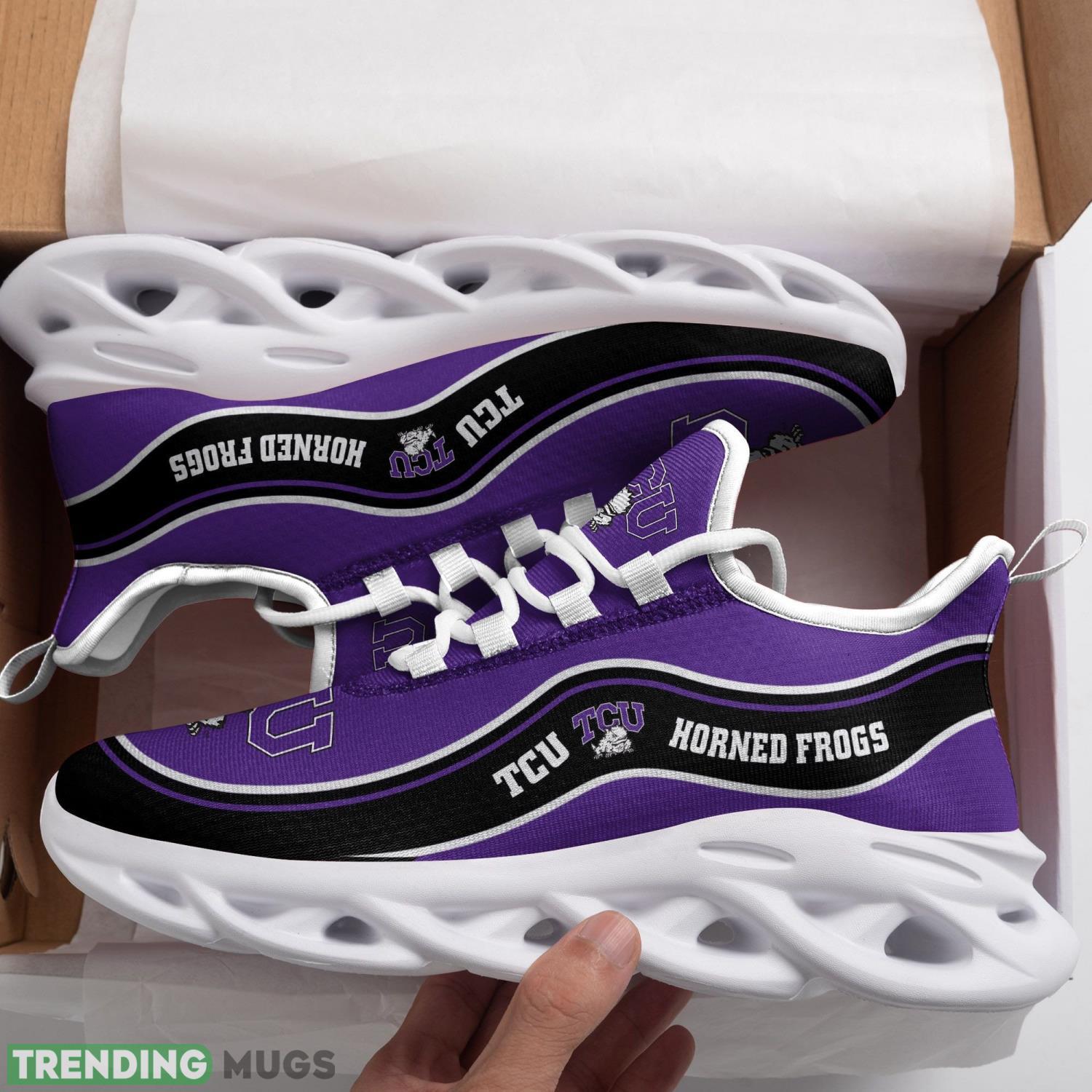 TCU Horned Frogs Max Soul Shoes Gift Ideas Running Sneakers Product Photo 1 TCU Horned Frogs Max Soul Shoes Gift Ideas Running Sneakers Product Photo 1