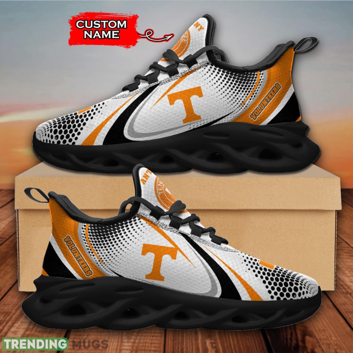 Tennessee Volunteers NCAA Max Soul Shoes Gift Ideas Running Sneakers Custom Name Max Soul Tennessee Volunteers NCAA Max Soul Shoes Gift Ideas Running Sneakers Custom Name Max Soul