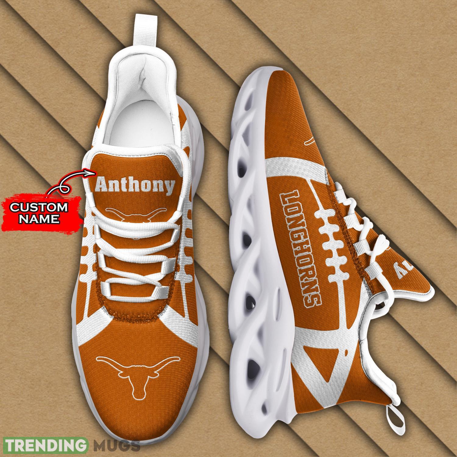 Texas Longhorns NCAA Max Soul Shoes Gift Ideas Running Sneakers Max Soul Texas Longhorns NCAA Max Soul Shoes Gift Ideas Running Sneakers Max Soul