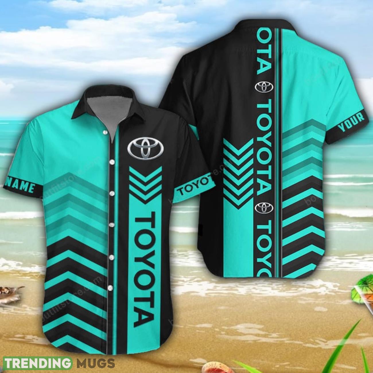Toyota 3D Printing Shorts Sleeve Hawaiian Shirt Custom Name Product Photo 1 Toyota 3D Printing Shorts Sleeve Hawaiian Shirt Custom Name Product Photo 1