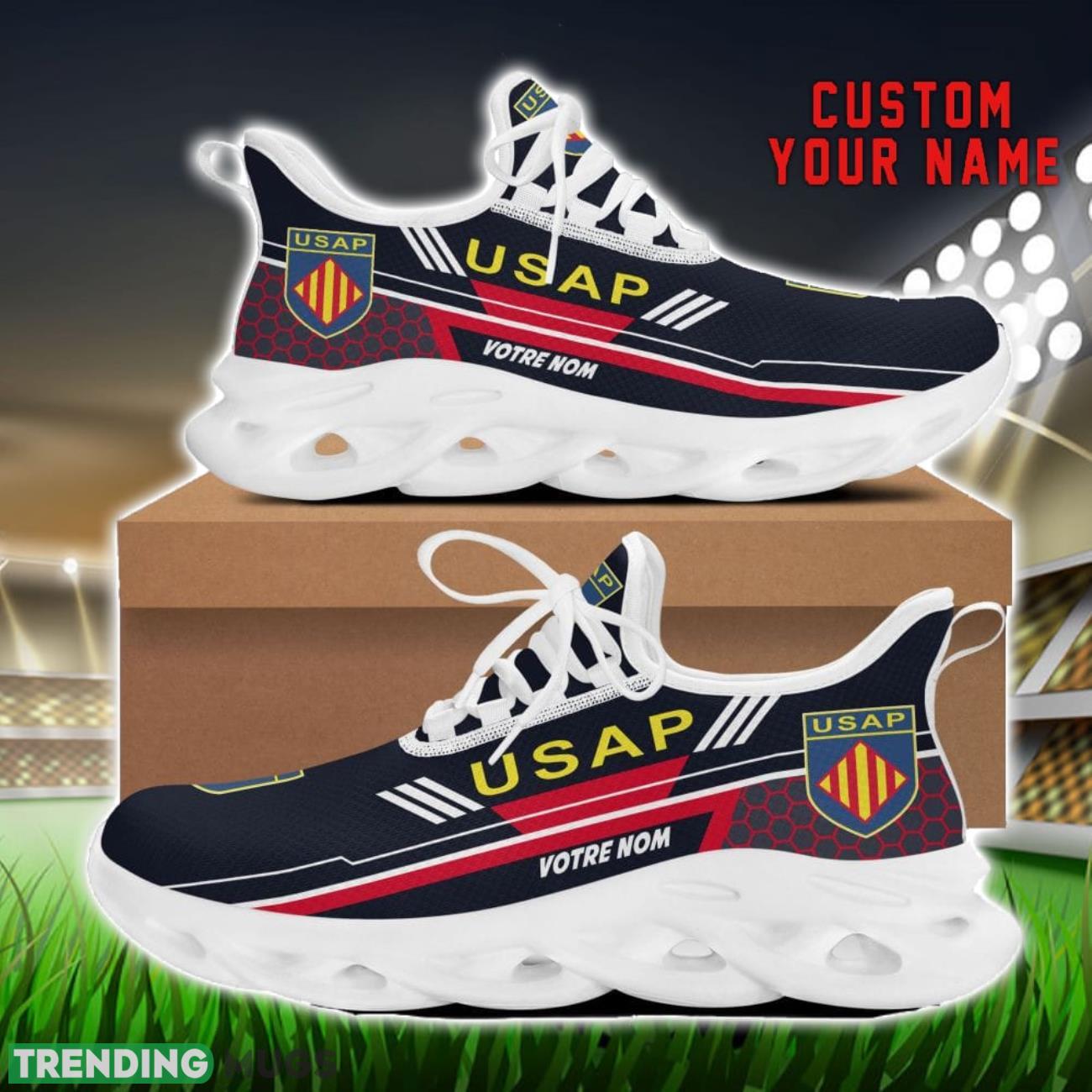 USA Perpignan Custom Name Max Soul Shoes Personalized Sneakers Gift For Men Women Max Soul USA Perpignan Custom Name Max Soul Shoes Personalized Sneakers Gift For Men Women Max Soul