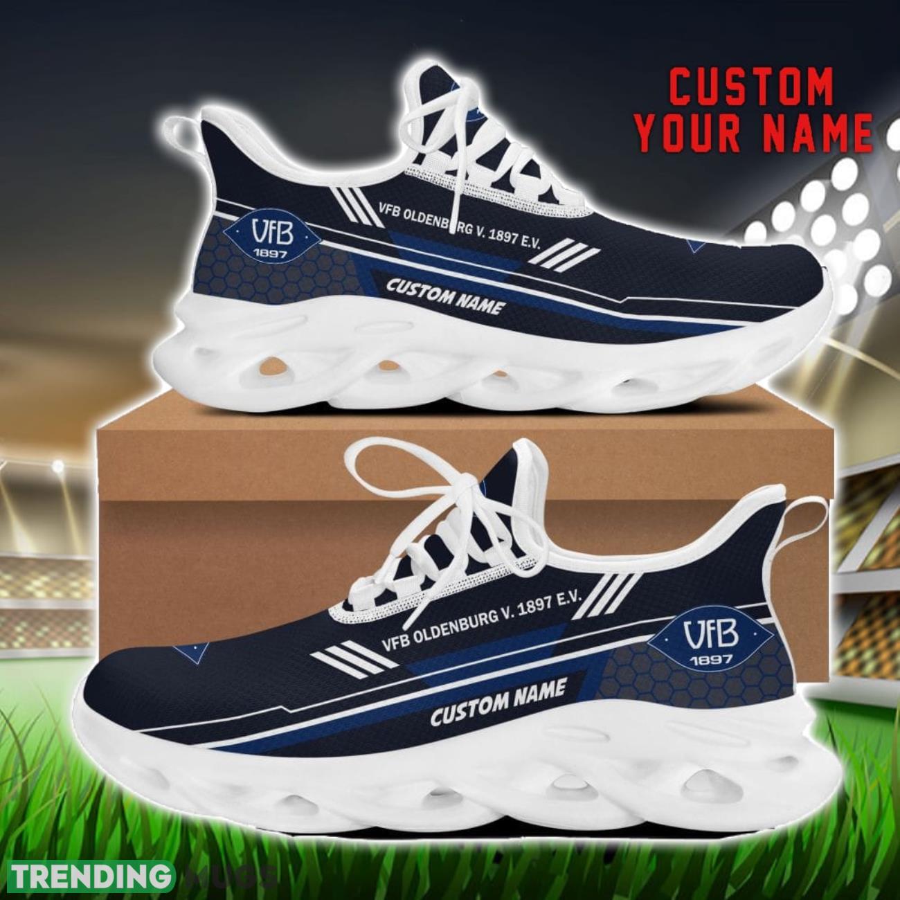 VfB Oldenburg v. 1897 e.V. Custom Name Max Soul Shoes Personalized Sneakers Gift For Men Women Max Soul VfB Oldenburg v. 1897 e.V. Custom Name Max Soul Shoes Personalized Sneakers Gift For Men Women Max Soul