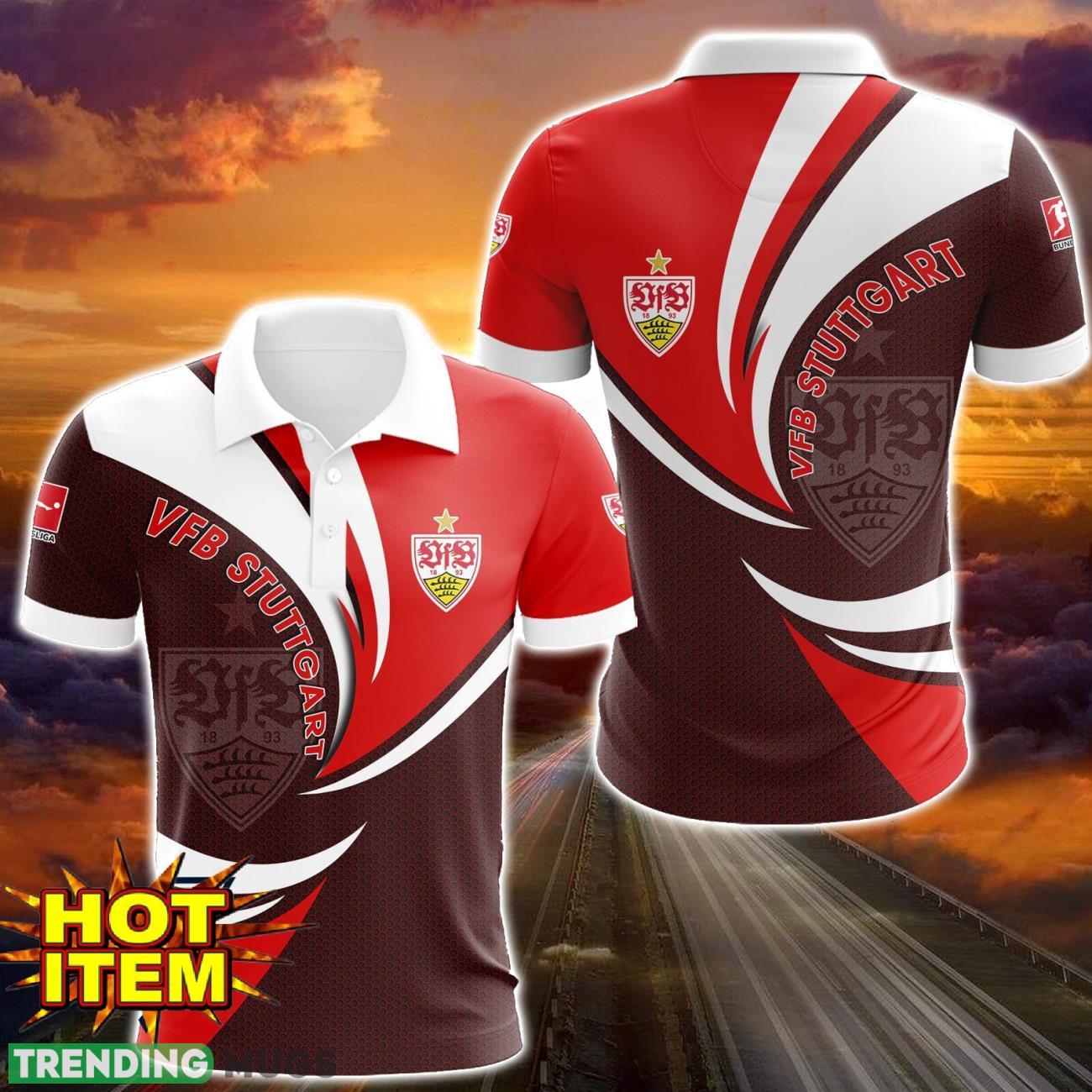 VfB Stuttgart 3D Printing Polo Shirt Sport Style Gift Product Photo 1 VfB Stuttgart 3D Printing Polo Shirt Sport Style Gift Product Photo 1