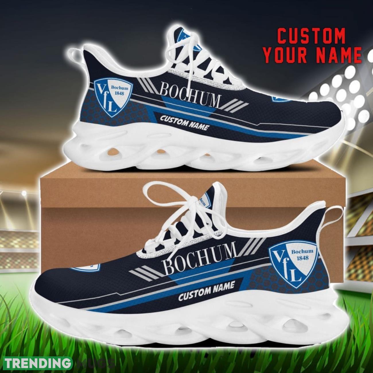 VfL Bochum Custom Name Max Soul Shoes Personalized Sneakers Gift For Men Women Max Soul VfL Bochum Custom Name Max Soul Shoes Personalized Sneakers Gift For Men Women Max Soul