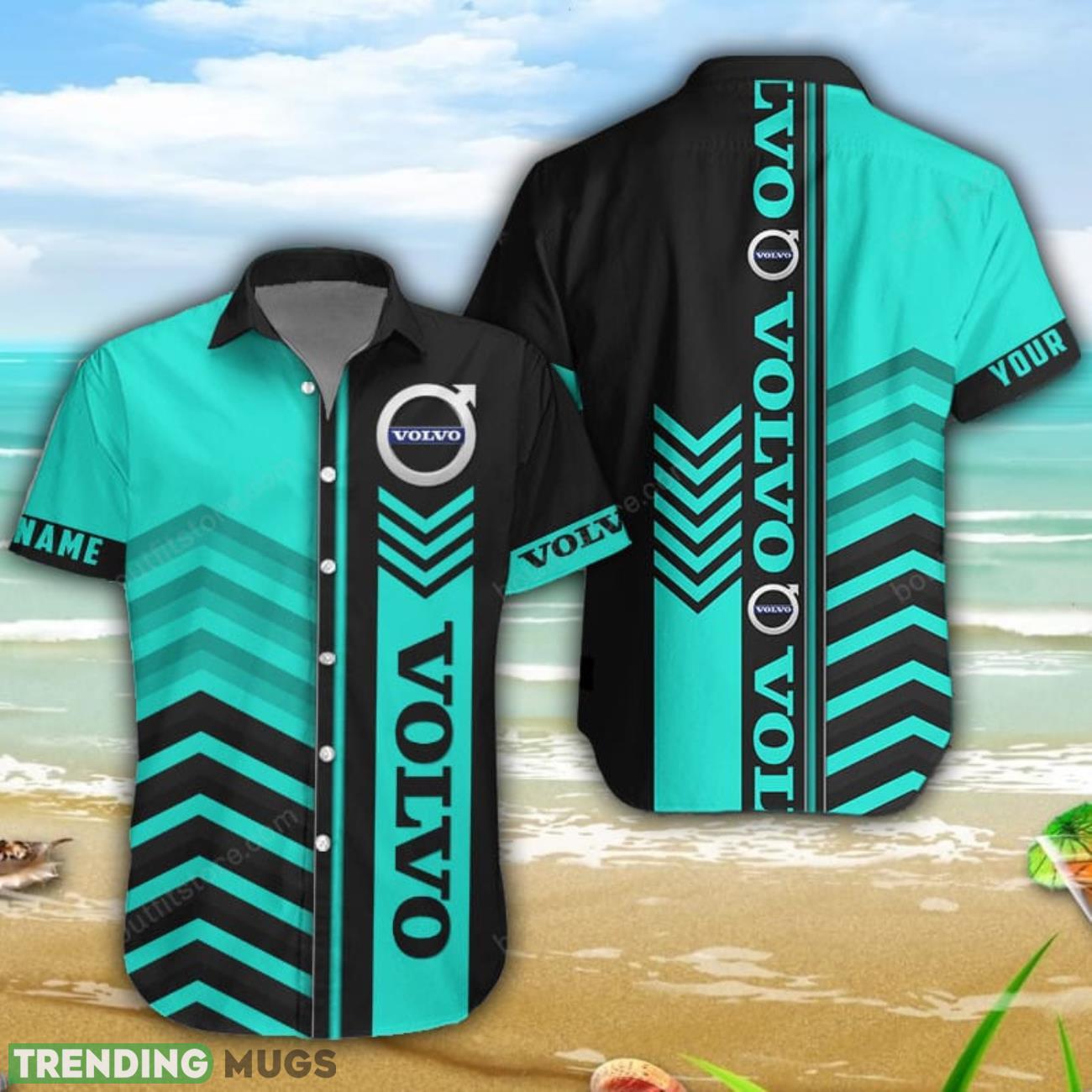 Volvo 3D Printing Shorts Sleeve Hawaiian Shirt Custom Name Product Photo 1