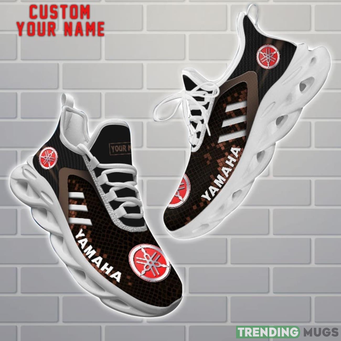 Yamaha Shoes Brown Square Pattern Custom Name Max Soul Sneakers For Men Women Product Photo 1 Yamaha Shoes Brown Square Pattern Custom Name Max Soul Sneakers For Men Women Product Photo 1
