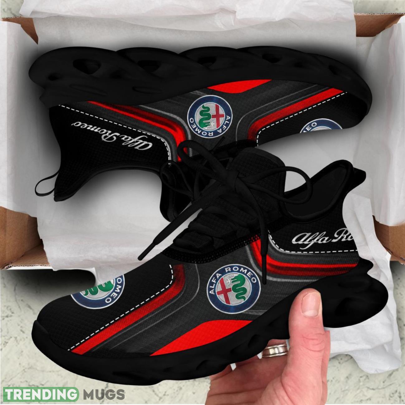 Alfa Romeo Sneakers Logo Printed Max Soul Shoes For Men And Women Max Soul Alfa Romeo Sneakers Logo Printed Max Soul Shoes For Men And Women Max Soul