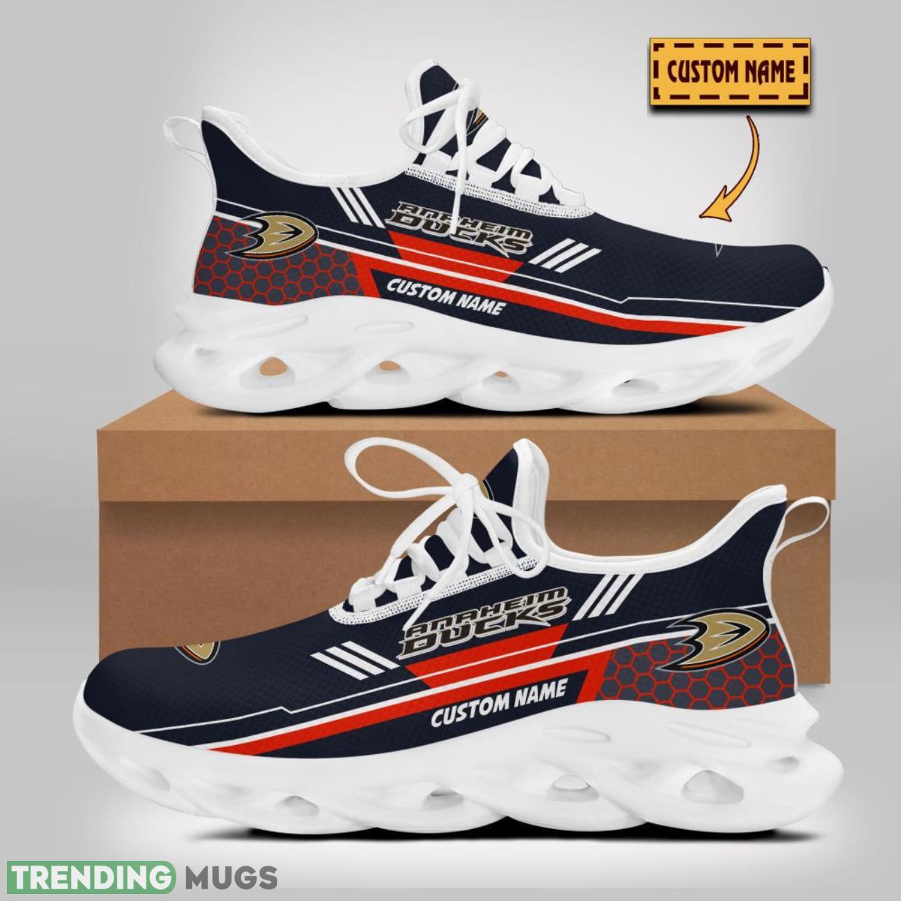 Anaheim Ducks Max Soul Shoes Custom Name For Fans Sneakers Trending Gift Running Max Soul Anaheim Ducks Max Soul Shoes Custom Name For Fans Sneakers Trending Gift Running Max Soul