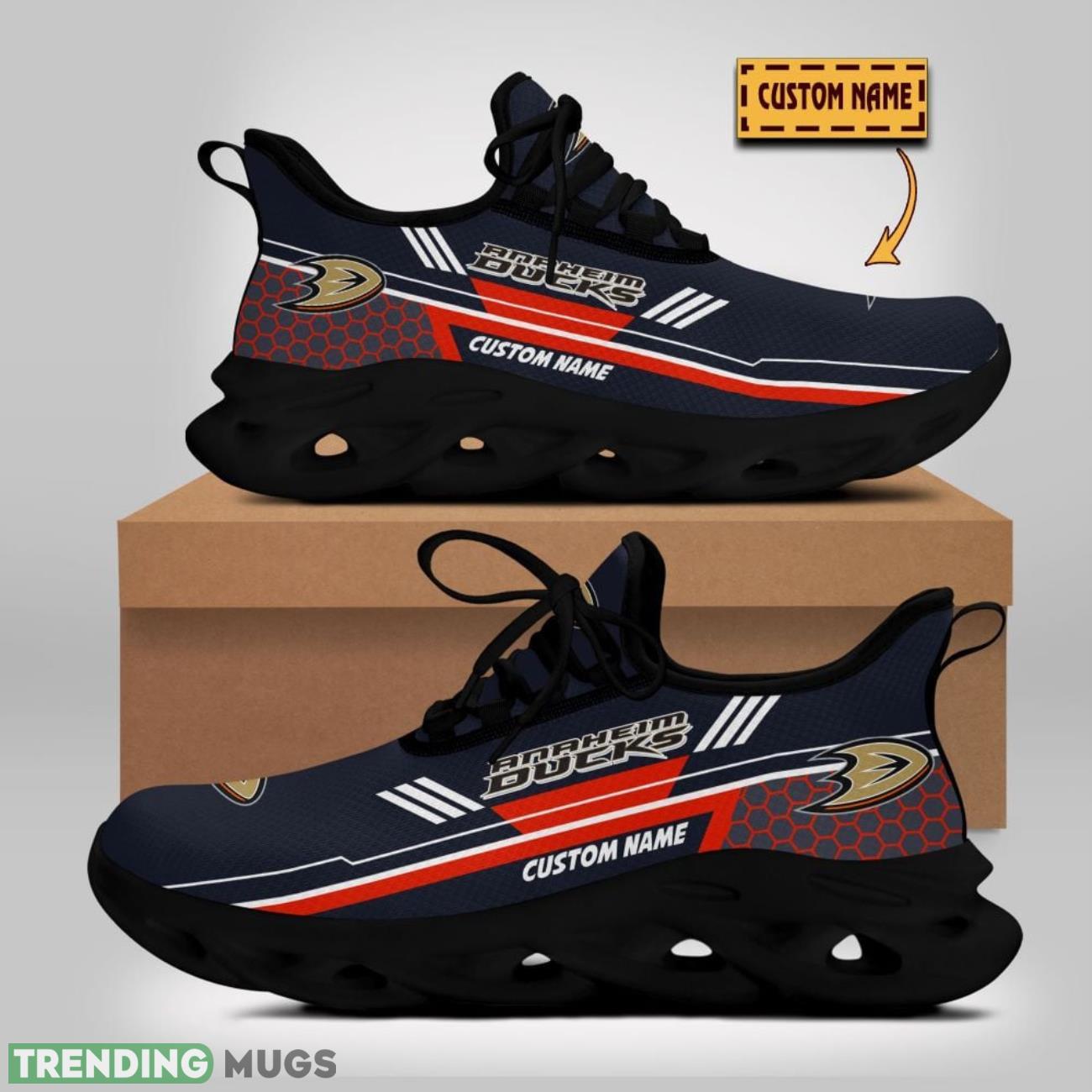 Anaheim Ducks Max Soul Shoes Custom Name For Fans Sneakers Trending Gift Running Product Photo 1 Anaheim Ducks Max Soul Shoes Custom Name For Fans Sneakers Trending Gift Running Product Photo 1