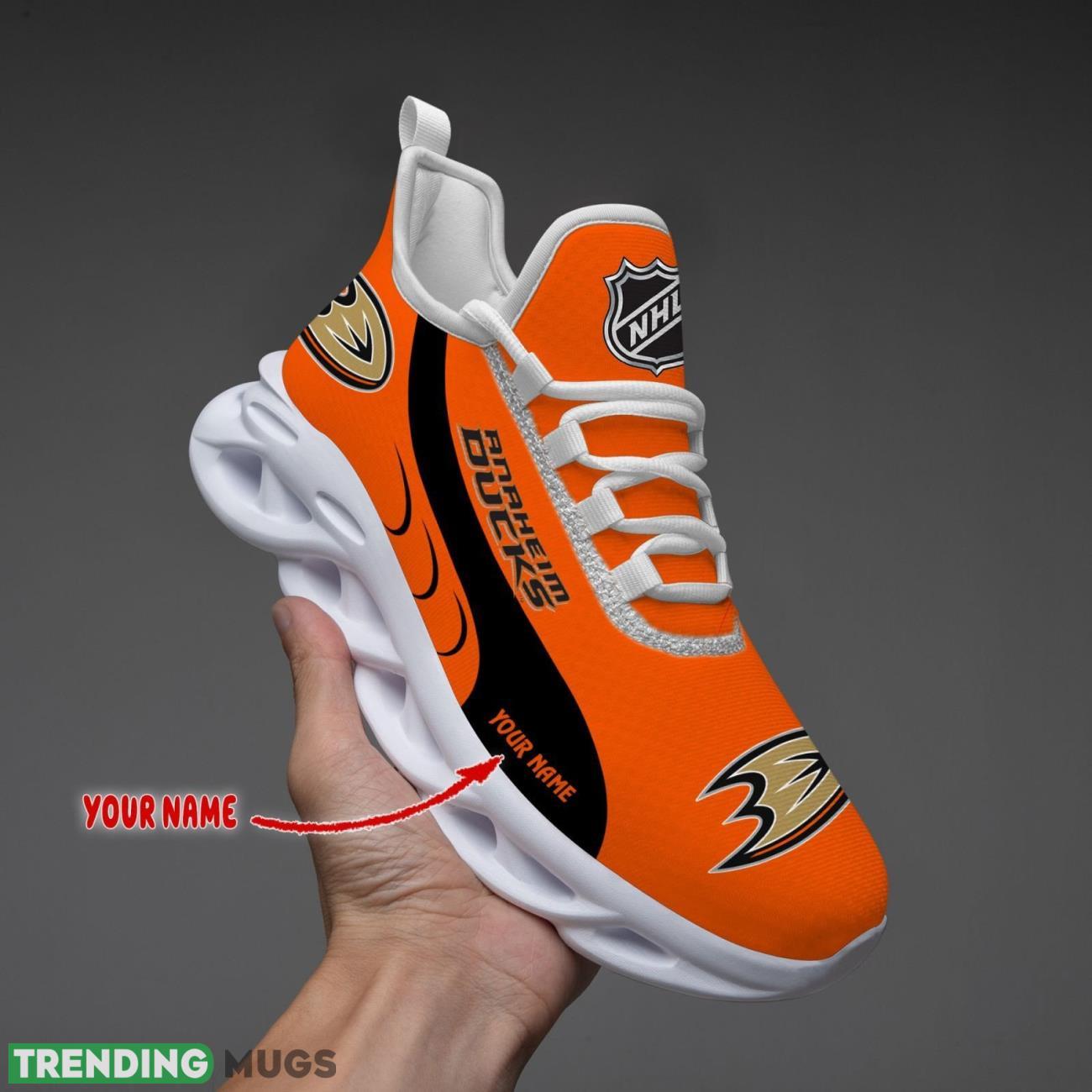 Anaheim Ducks Max Soul Shoes Custom Name Personalized Sneakers Running Gift Product Photo 1