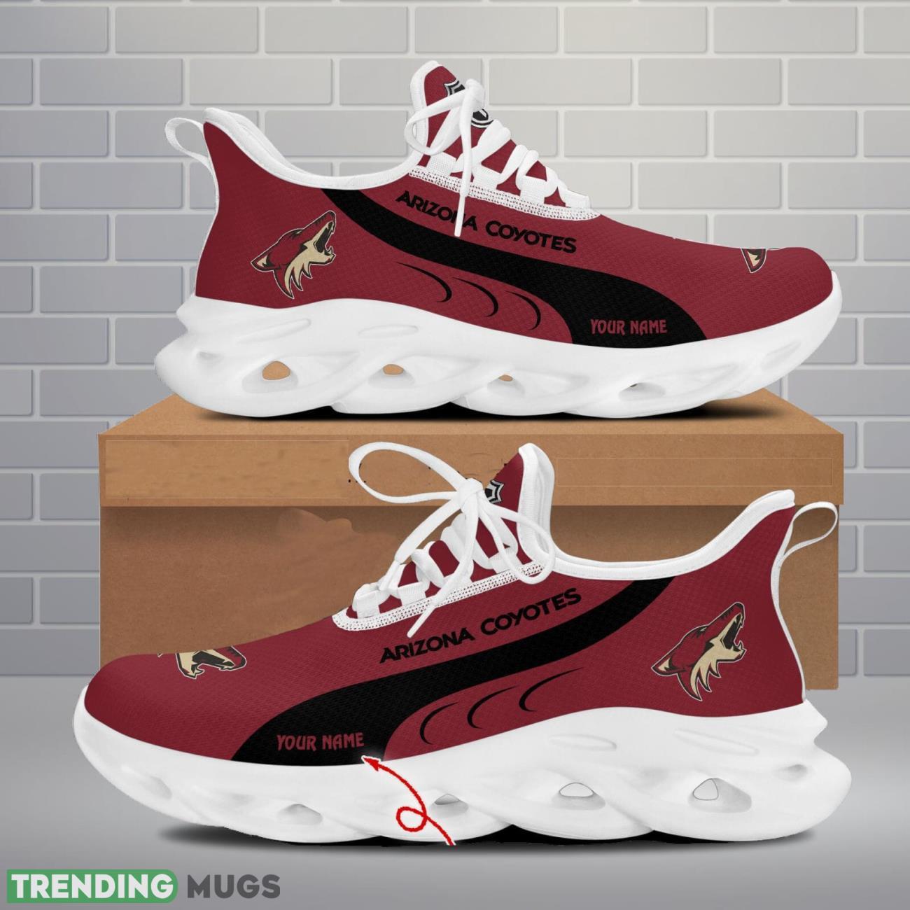 Arizona Coyotes Max Soul Shoes Custom Name Personalized Sneakers Running Gift Max Soul Arizona Coyotes Max Soul Shoes Custom Name Personalized Sneakers Running Gift Max Soul