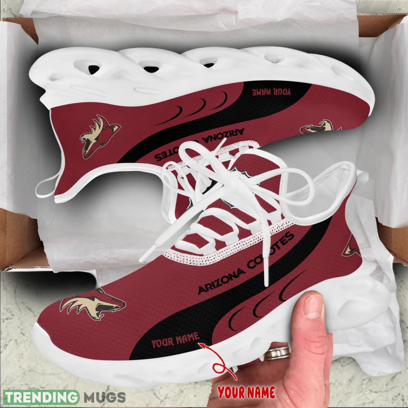 Arizona Coyotes Max Soul Shoes Custom Name Personalized Sneakers Running Gift Max Soul Arizona Coyotes Max Soul Shoes Custom Name Personalized Sneakers Running Gift Max Soul