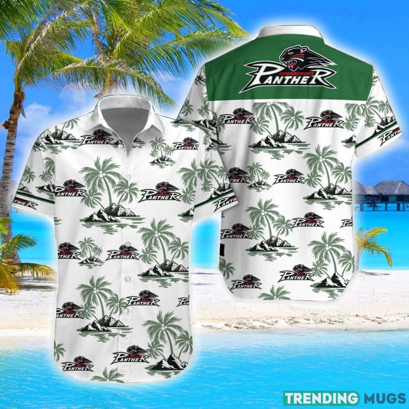 Augsburger Panther Coconut Vintage Pattern Beach 3D Hawaiian Shirt And Shorts Product Photo 1
