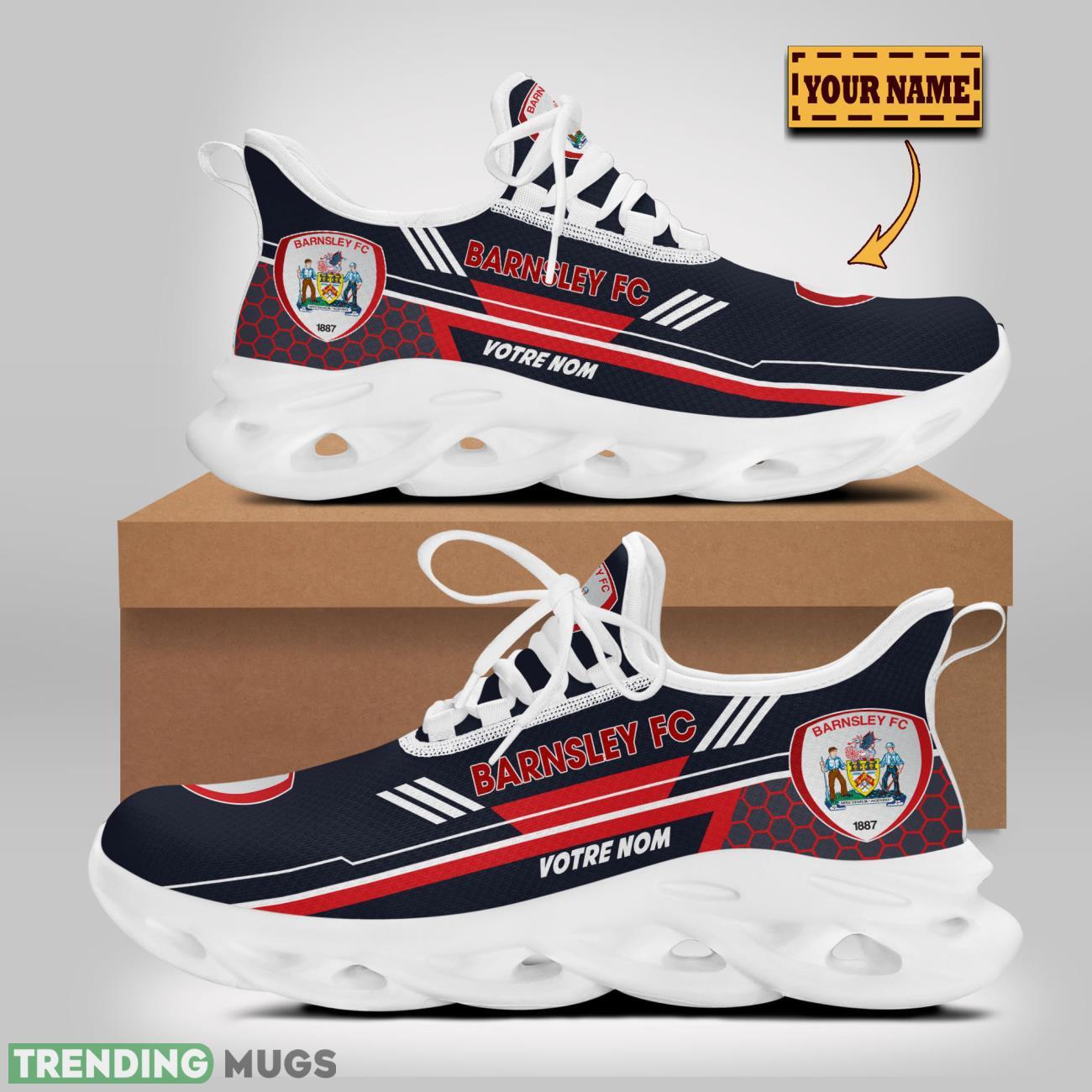 Barnsley F.C Max Soul Shoes Custom Name For Fans Sneakers Trending Gift Running Max Soul Barnsley F.C Max Soul Shoes Custom Name For Fans Sneakers Trending Gift Running Max Soul