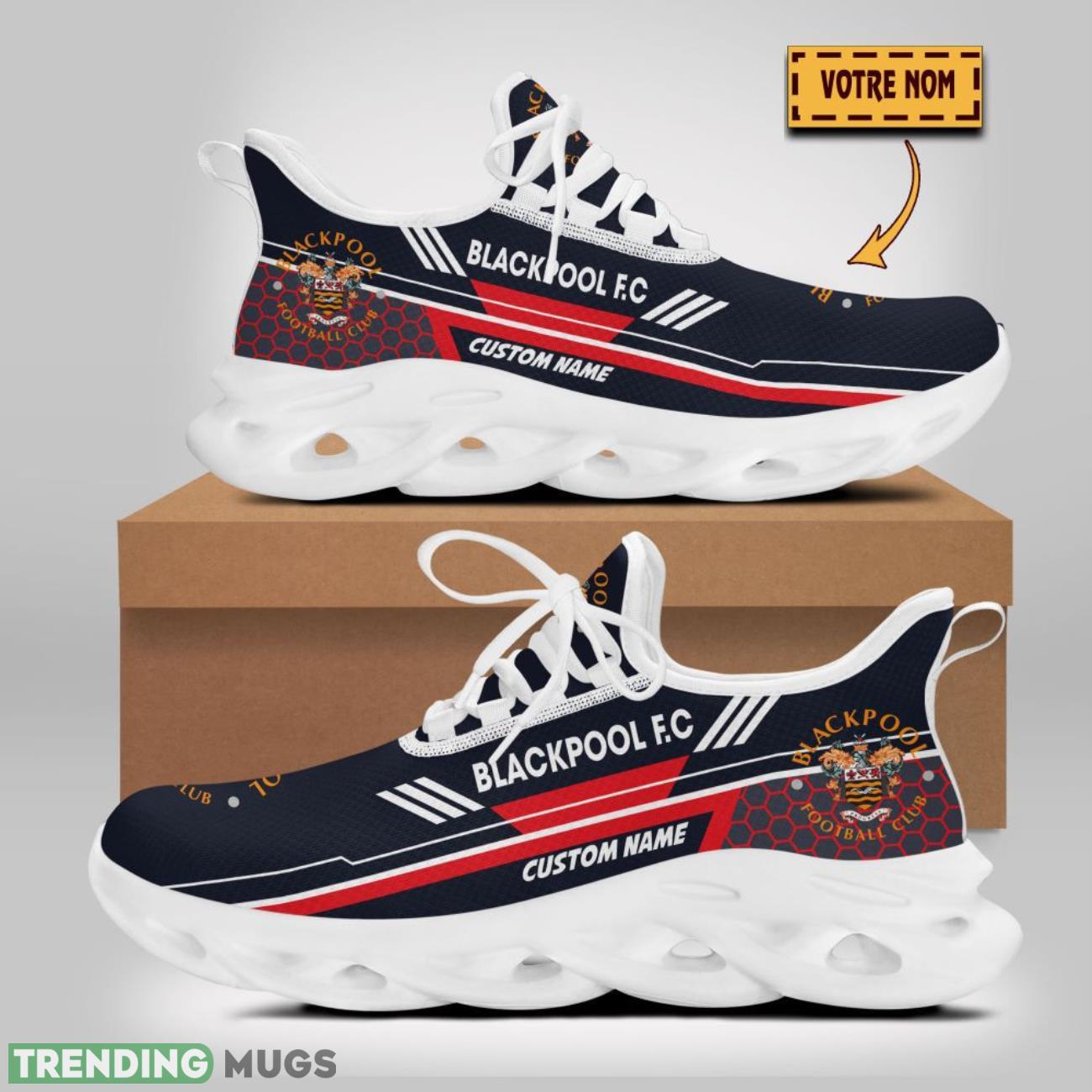 Blackpool F.C Max Soul Shoes Custom Name For Fans Sneakers Trending Gift Running Max Soul Blackpool F.C Max Soul Shoes Custom Name For Fans Sneakers Trending Gift Running Max Soul
