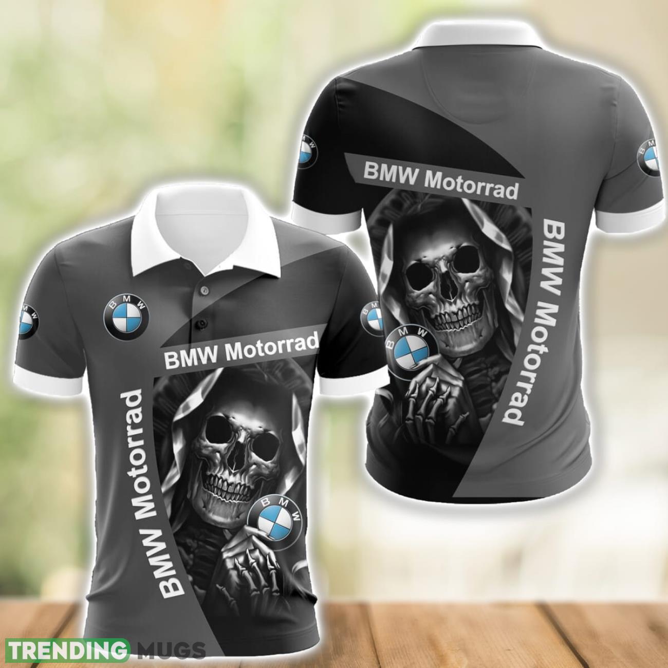 BMW Motorrad Logo and Skull 3D Polo Shirt Halloween Gift Product Photo 1 BMW Motorrad Logo and Skull 3D Polo Shirt Halloween Gift Product Photo 1