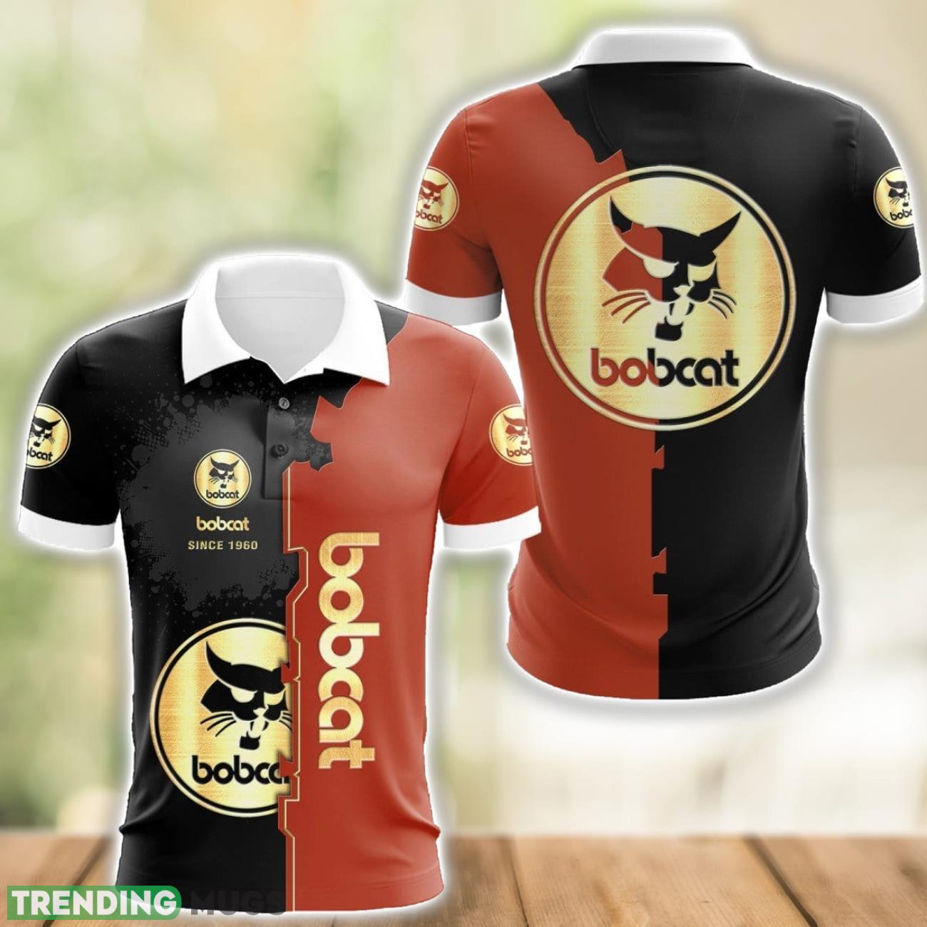 Bobcat 3D Polo Shirt Comfortable For Men Gift Product Photo 1