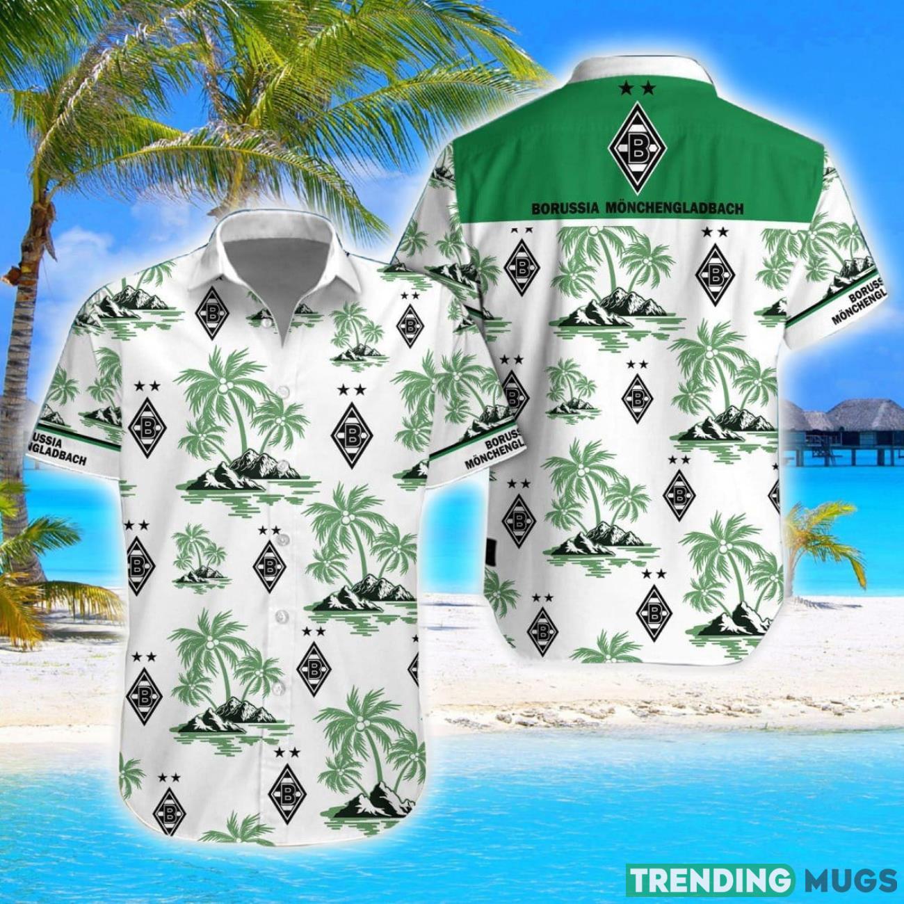 Borussia Monchengladbach Coconut Vintage Pattern Beach 3D Hawaiian Shirt And Shorts Product Photo 1 Borussia Monchengladbach Coconut Vintage Pattern Beach 3D Hawaiian Shirt And Shorts Product Photo 1