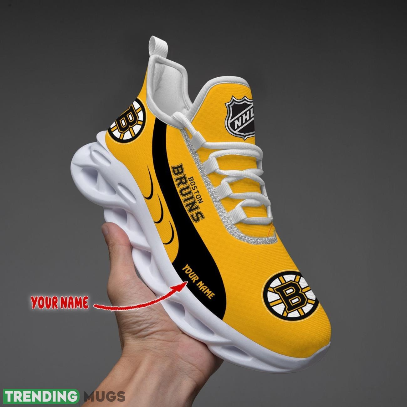 Boston Bruins Max Soul Shoes Custom Name Personalized Sneakers Running Gift Product Photo 1 Boston Bruins Max Soul Shoes Custom Name Personalized Sneakers Running Gift Product Photo 1
