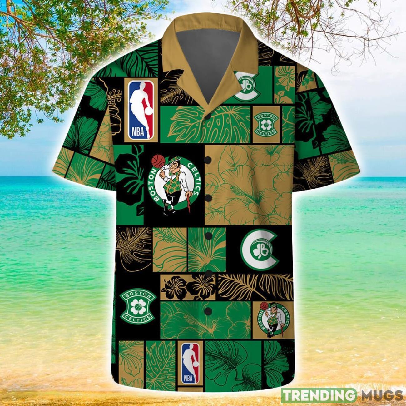 Boston Celtics National Basketball Association NBA Logo Pattern 3D Hawaiian Shirt For Fans Hawaiian Shirt Boston Celtics National Basketball Association NBA Logo Pattern 3D Hawaiian Shirt For Fans Hawaiian Shirt