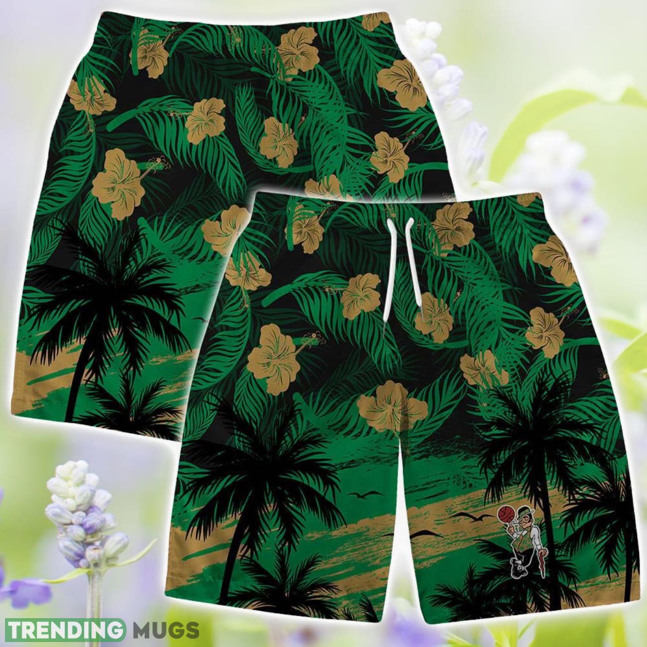 Boston Celtics NBA Floral 3D Hawaiian Shirt And Shorts Hawaiian & Short Boston Celtics NBA Floral 3D Hawaiian Shirt And Shorts Hawaiian & Short