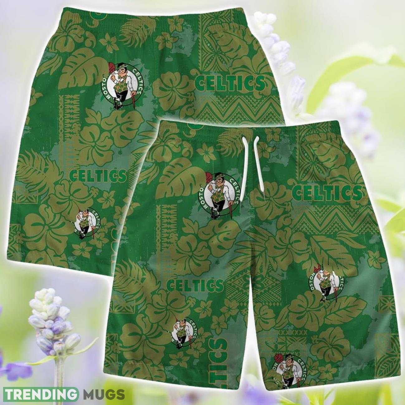 Boston Celtics Vintage Pattern Flower Hawaiian Shirt And Shorts Hawaiian & Short Boston Celtics Vintage Pattern Flower Hawaiian Shirt And Shorts Hawaiian & Short