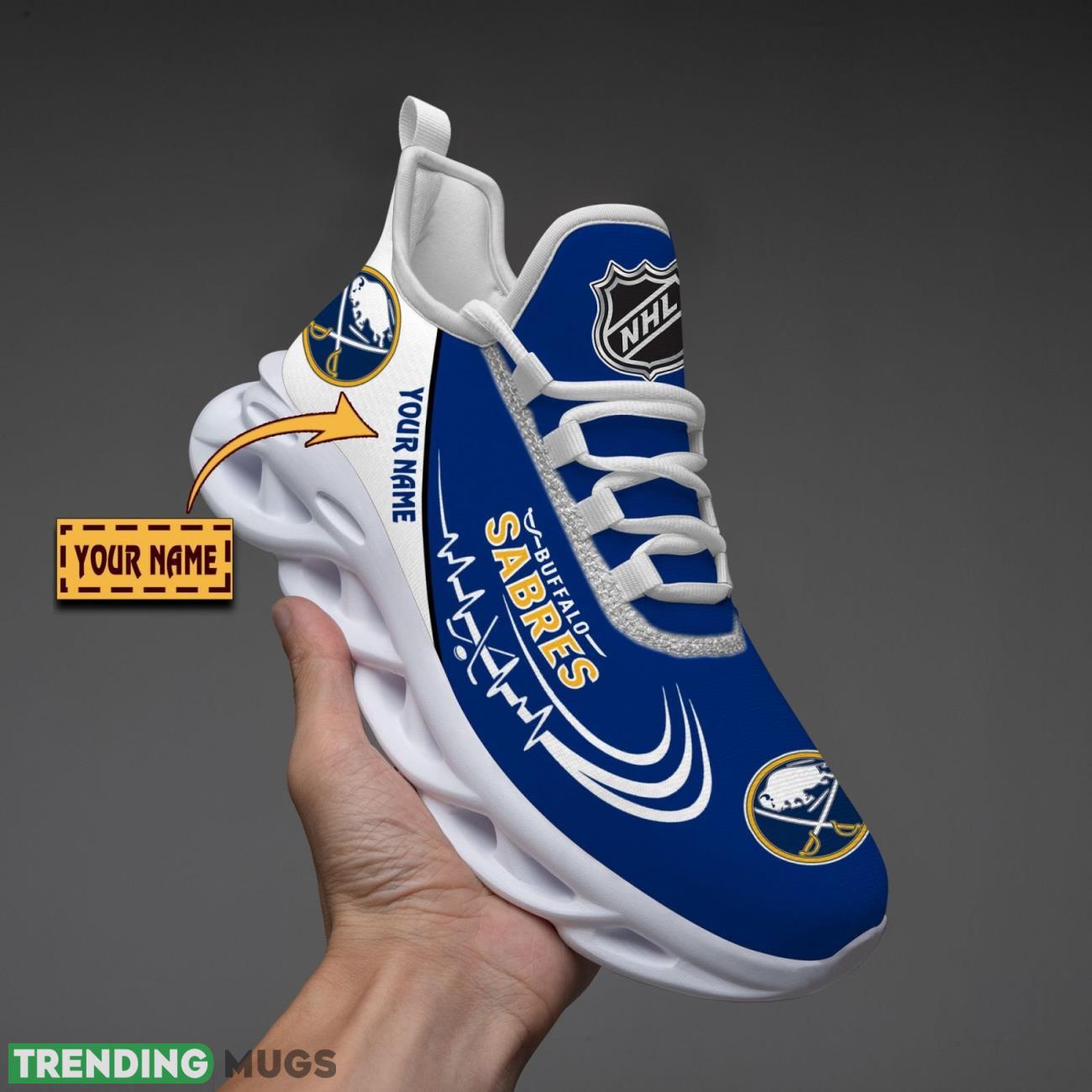 Buffalo Sabres Lover Running Sneakers Sport Max Soul Shoes For Men Women Custom Name Product Photo 1