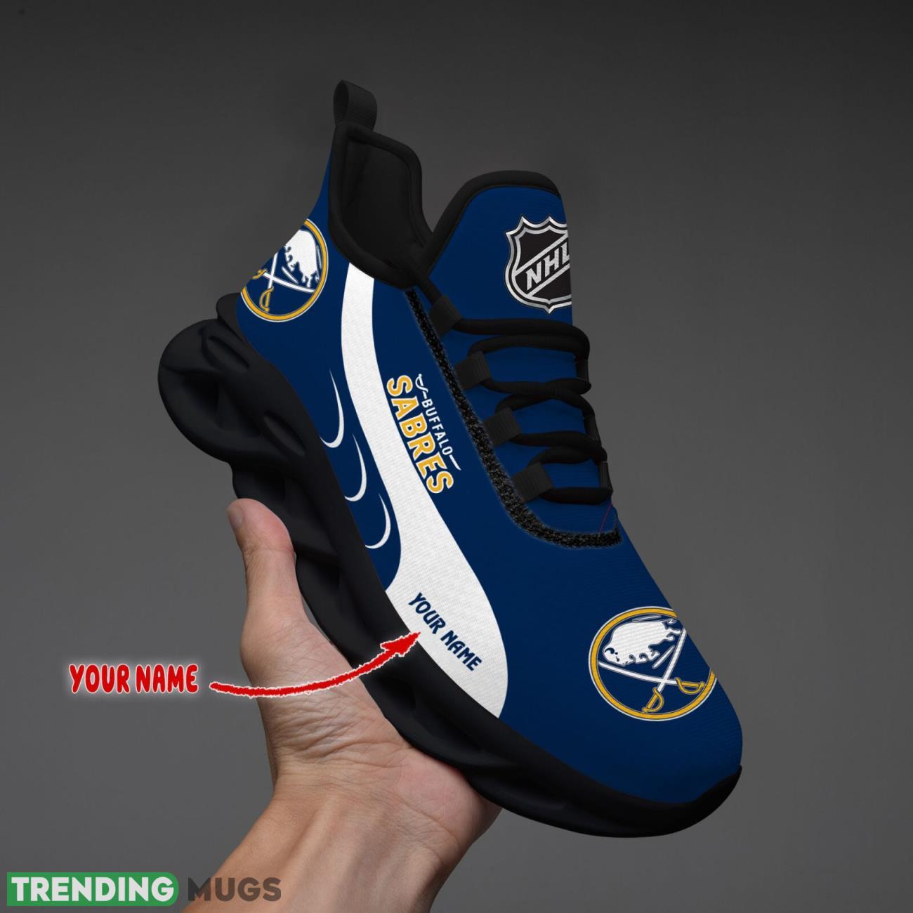 Buffalo Sabres Max Soul Shoes Custom Name Personalized Sneakers Running Gift Max Soul Buffalo Sabres Max Soul Shoes Custom Name Personalized Sneakers Running Gift Max Soul