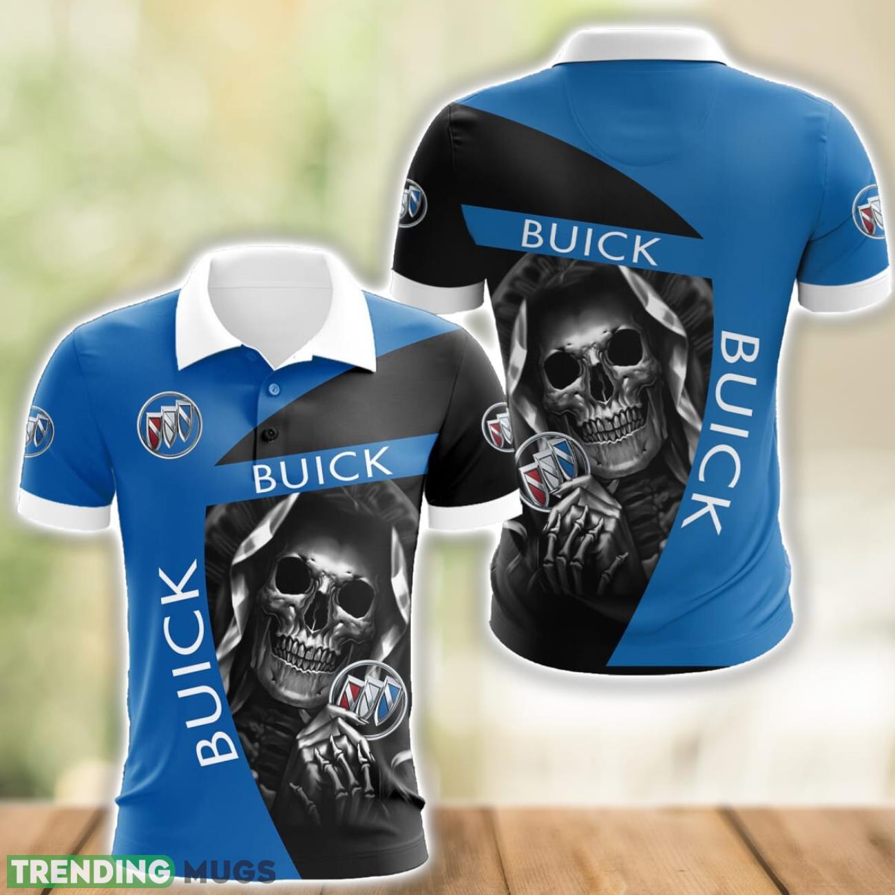 Buick Logo and Skull 3D Polo Shirt Halloween Gift Product Photo 1 Buick Logo and Skull 3D Polo Shirt Halloween Gift Product Photo 1