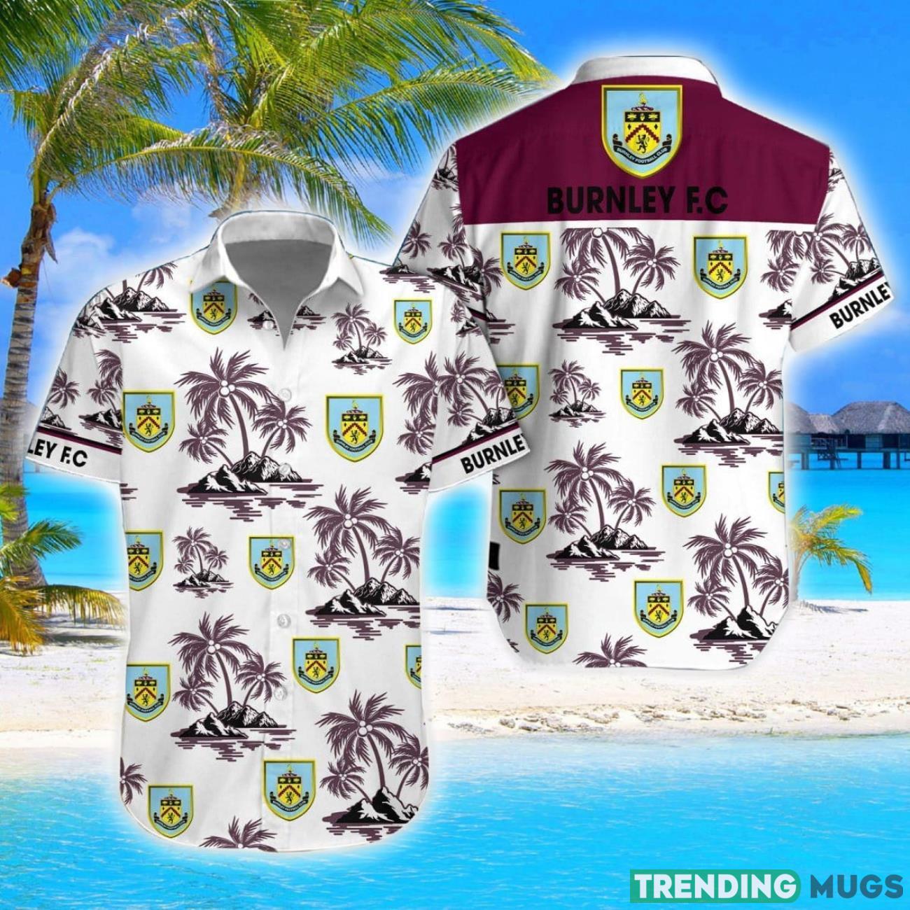 Burnley F.C Coconut Vintage Pattern Beach 3D Hawaiian Shirt And Shorts Product Photo 1 Burnley F.C Coconut Vintage Pattern Beach 3D Hawaiian Shirt And Shorts Product Photo 1