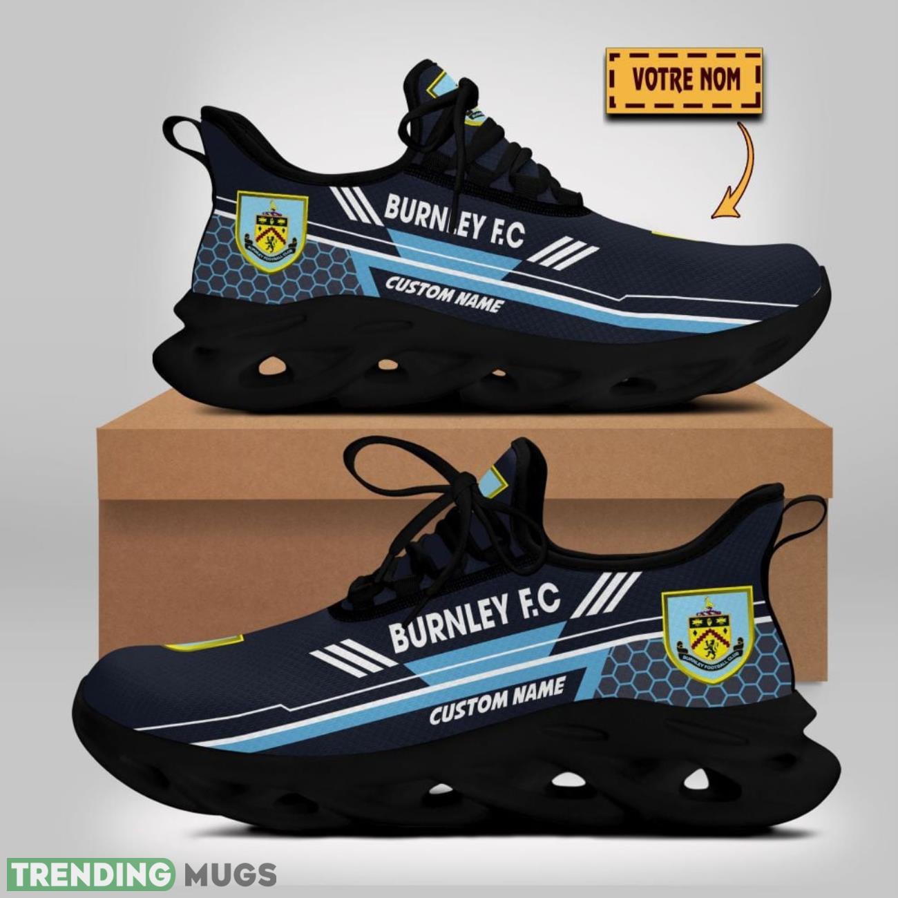 Burnley F.C Max Soul Shoes Custom Name For Fans Sneakers Trending Gift Running Product Photo 1