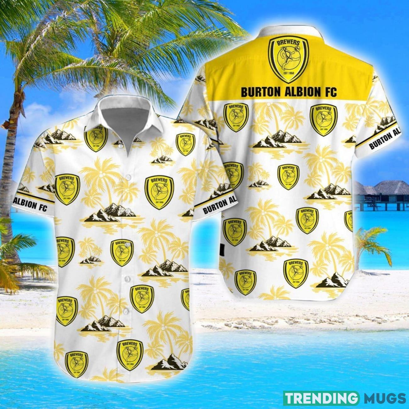 Burton Albion F.C Coconut Vintage Pattern Beach 3D Hawaiian Shirt And Shorts Product Photo 1 Burton Albion F.C Coconut Vintage Pattern Beach 3D Hawaiian Shirt And Shorts Product Photo 1