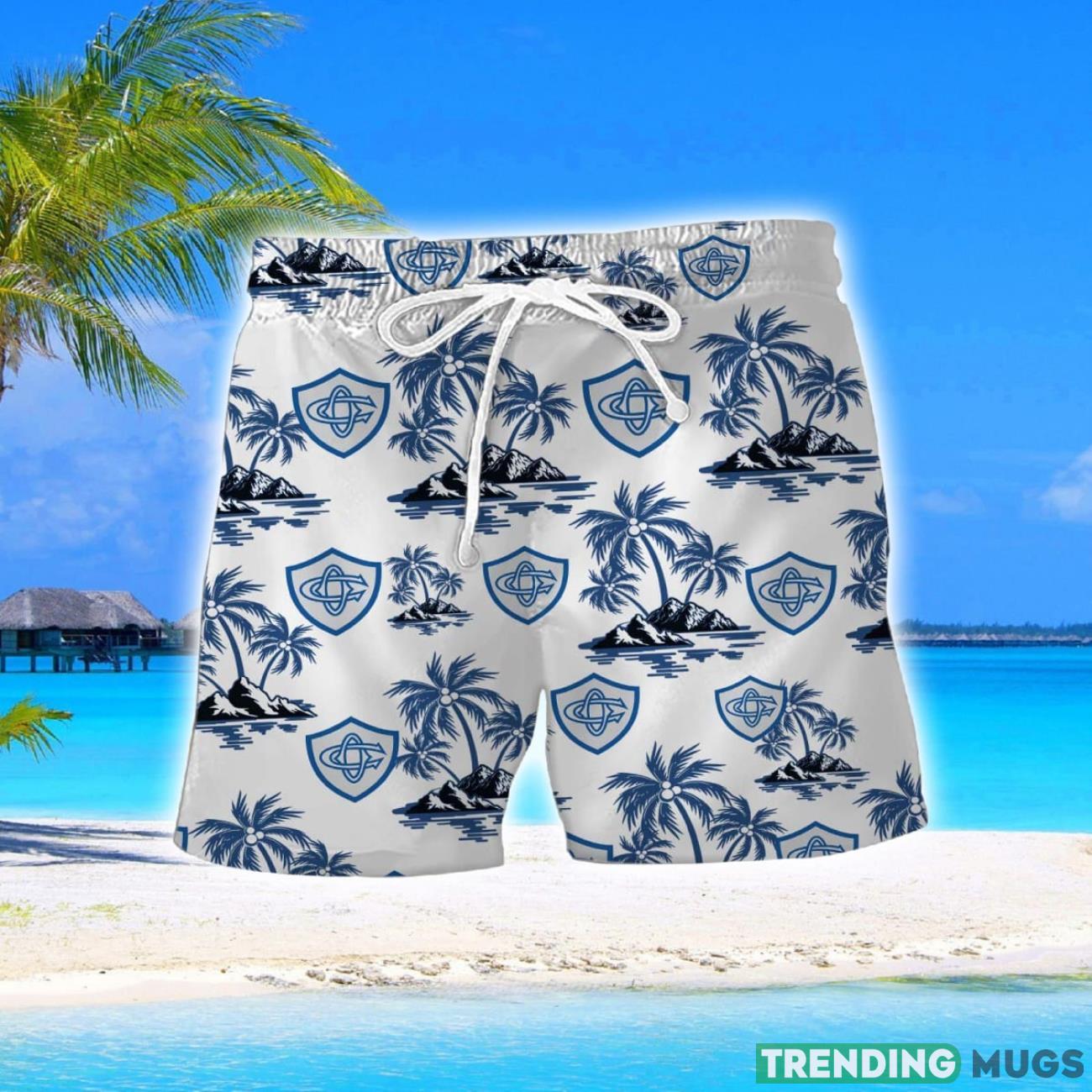 Castres Olympique Coconut Vintage Pattern Beach 3D Hawaiian Shirt And Shorts Hawaiian & Short Castres Olympique Coconut Vintage Pattern Beach 3D Hawaiian Shirt And Shorts Hawaiian & Short