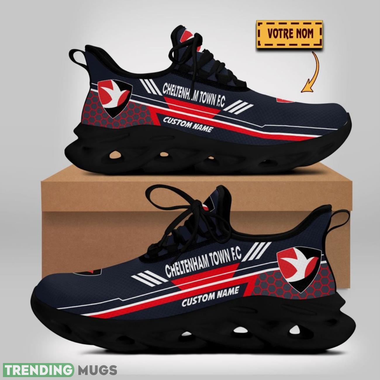 Cheltenham Town F.C Max Soul Shoes Custom Name For Fans Sneakers Trending Gift Running Product Photo 1