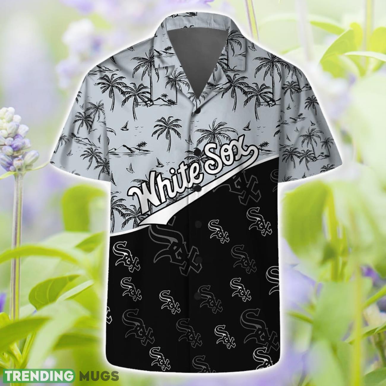 Chicago White Sox MLB Team Logo Palm Leaf Pattern Hawaiian Set Product Photo 1