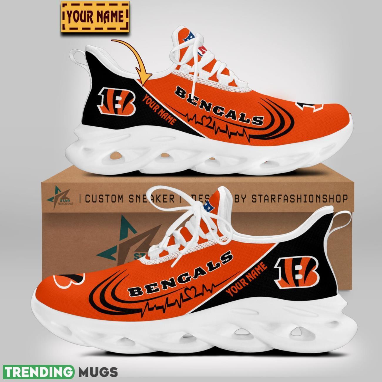 Cincinnati Bengals Lover Running Sneakers Sport Max Soul Shoes For Men Women Custom Name Max Soul Cincinnati Bengals Lover Running Sneakers Sport Max Soul Shoes For Men Women Custom Name Max Soul