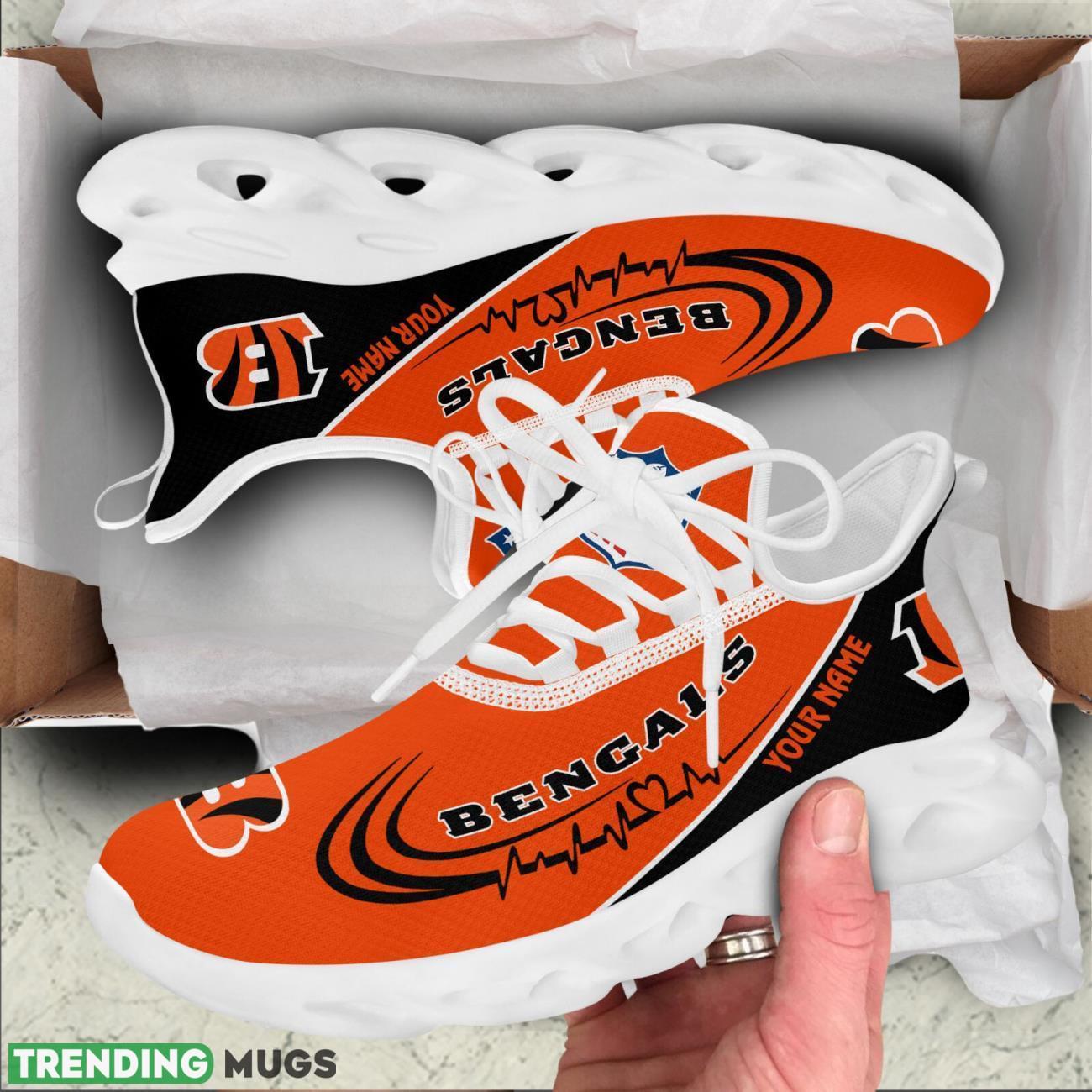 Cincinnati Bengals Lover Running Sneakers Sport Max Soul Shoes For Men Women Custom Name Max Soul Cincinnati Bengals Lover Running Sneakers Sport Max Soul Shoes For Men Women Custom Name Max Soul