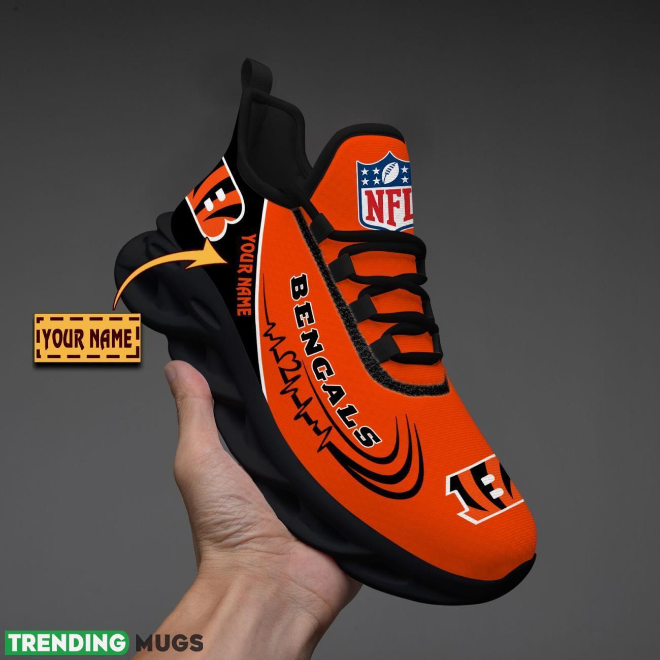 Cincinnati Bengals Lover Running Sneakers Sport Max Soul Shoes For Men Women Custom Name Max Soul Cincinnati Bengals Lover Running Sneakers Sport Max Soul Shoes For Men Women Custom Name Max Soul
