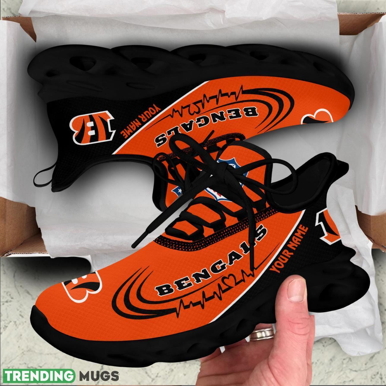 Cincinnati Bengals Lover Running Sneakers Sport Max Soul Shoes For Men Women Custom Name Max Soul Cincinnati Bengals Lover Running Sneakers Sport Max Soul Shoes For Men Women Custom Name Max Soul