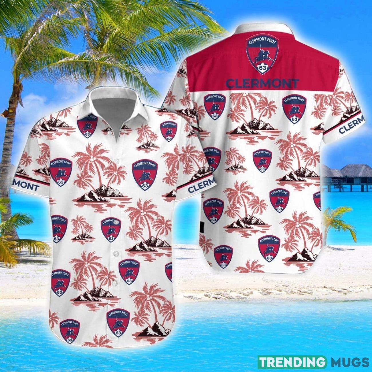 Clermont Foot Auvergne 63 Coconut Vintage Pattern Beach 3D Hawaiian Shirt And Shorts Product Photo 1 Clermont Foot Auvergne 63 Coconut Vintage Pattern Beach 3D Hawaiian Shirt And Shorts Product Photo 1